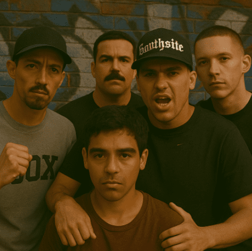 Group of gang members.