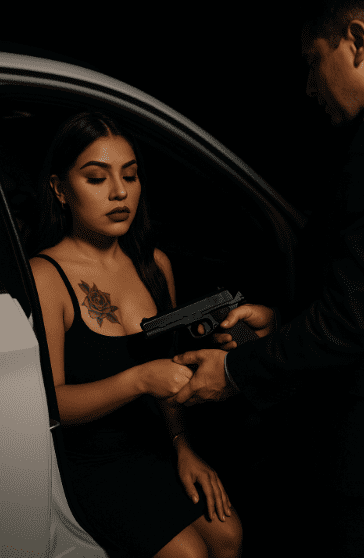 Gang initiation for females gun.