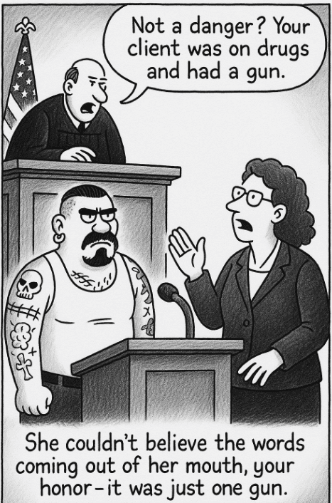 Law on gangs cartoon