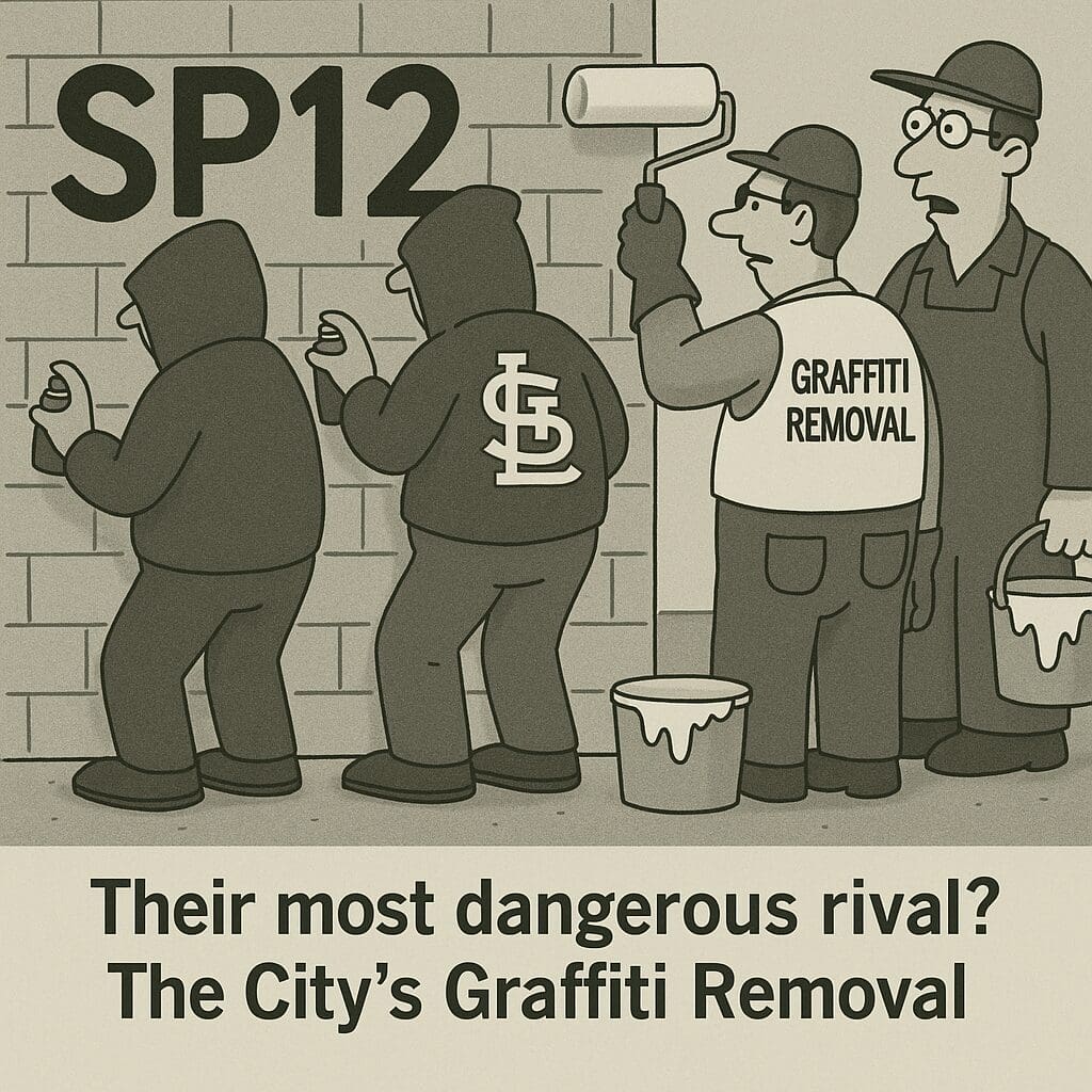 Cartoon graffiti removal