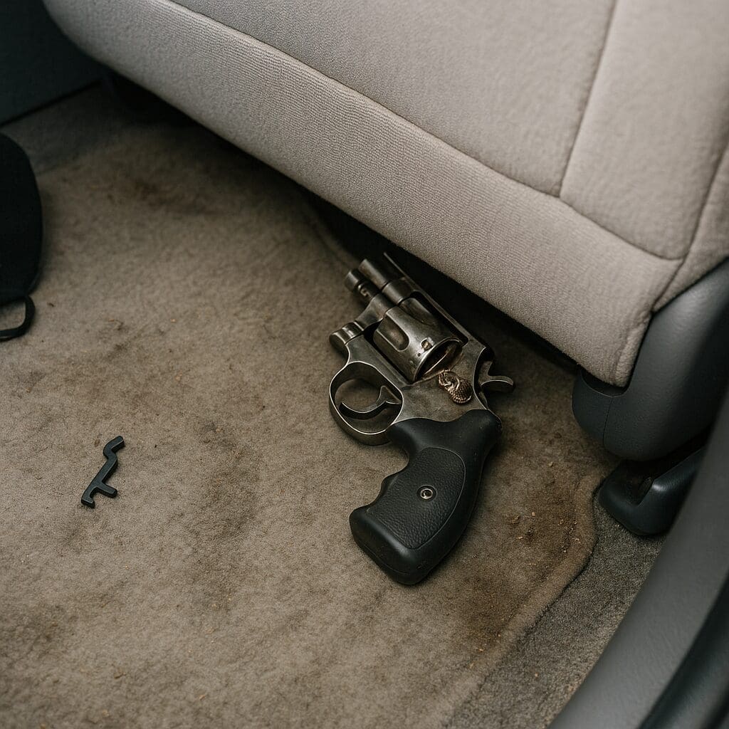 gangs and hood guns gun in car